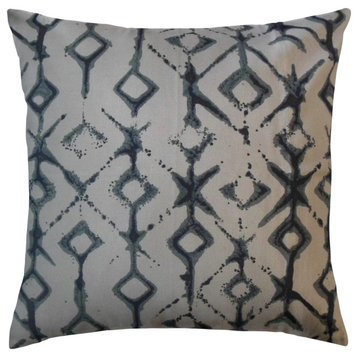 The Pillow Collection Blue Murphy Throw Pillow Cover, 18"x18"
