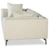Basil Modern Contemporary Sofa, White Peacoat, Material: Cashmere