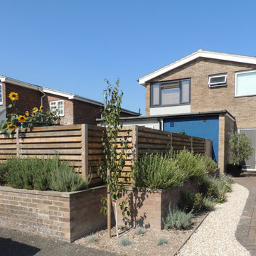 Typical 70's house front garden redevelopment