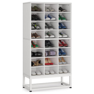 Tribesigns 8-Tier Shoe Storage Cabinet, 24 Pair Freestanding Cube Shoe Rack