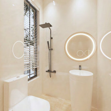 Minimal Freestanding Pedestal Basin Layout