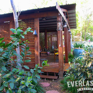 Backyard Retreat with Ipe Decking & Lattice