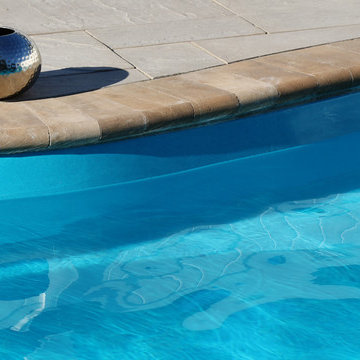 A 40 foot Fiberglass Pool in a Small Yard