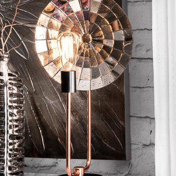 Handmade 24" Copper Industrial Rustic Table Lamp