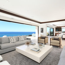 spaces for living, dining, kitchen