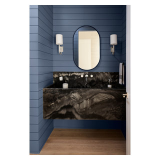 New Jersey Beach House - Beach Style - Powder Room - DC Metro - by Ella ...