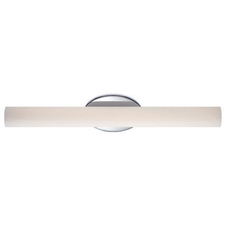 Modern Forms Loft LED Bath and Wall Light, Chrome, 24"