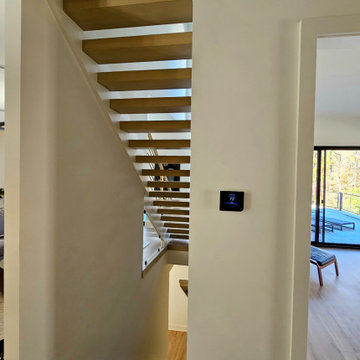 Project #111 | Open-Riser Staircase with Glass Panel Detail