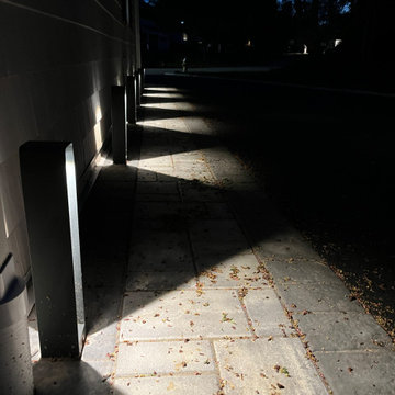 Suburban Property with Outdoor Lights