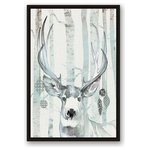 DDCG - Whimsical Watercolor Reindeer Canvas Wall Art, Framed, 20"x30" - Spread holiday cheer this Christmas season by transforming your home into a festive wonderland with spirited designs. This Whimsical Watercolor Reindeer Canvas Print Wall Art makes decorating for the holidays and cultivating your Christmas style easy. With durable construction and finished backing, our Christmas wall art creates the best Christmas decorations because each piece is printed individually on professional grade tightly woven canvas and built ready to hang. The result is a very merry home your holiday guests will love.