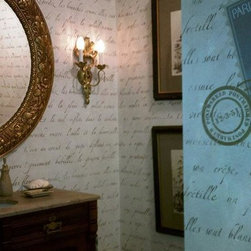 Typography Letter Wall Stencils - Products