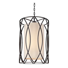 Troy Sausalito 4-Light Pendant, Deep Bronze, Medium