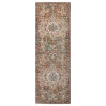 Amer Rugs - Eternal Lisbon Runner, Brown, 2'7"x7'6", Medallion - Traditional designs developed to bring old world charm to your home or office. Flaunting deep, rich color palettes, this rug is versatile enough to easily fit into a traditional or transitional home. Featuring a vintage, weathered look and a super low pile, you'll love both its design and craftsmanship. Power-loomed in Turkey from 100% polypropylene, this rug is super durable and low-maintenance.