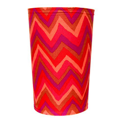 Crazy Zig Zag Wastebasket - Wastebaskets