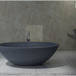 designer stone bathroom ware from the pietra bianca collection - Bathtubs