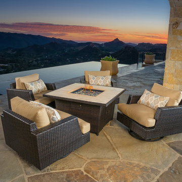Portofino™ Comfort 5pc Fire Chat Set - Heather Beige
