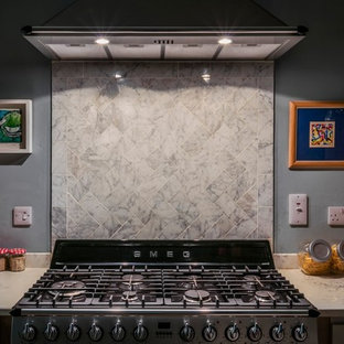 75 Most Popular Ireland Kitchen with Stone Tile Backsplash ...