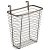 iDesign Axis Over the Cabinet Waste Basket, Bronze