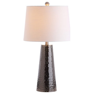 28 Lamps Sagebrook Home 50192-03 Metal Table Hammered Finish Silver