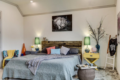 Large master bedroom photo in Seattle