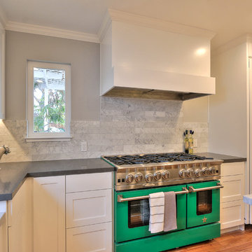 Open Concept Kitchen Remodel in San Jose - Green Bluestar Range