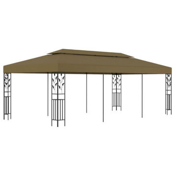 vidaXL Gazebo Outdoor Canopy Tent Patio Pavilion Shelter Party Tent Taupe