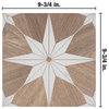 Merola Tile Amazon Stella Loire 9-3/4" x 9-3/4" Porcelain Floor and Wall Tile