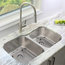 32"L x 20.75"W Stainless Steel Double Basin Dual Mount Kitchen Sink