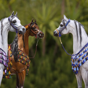 "The Treasure" traditional Arabian Horse Bronze Sculpture