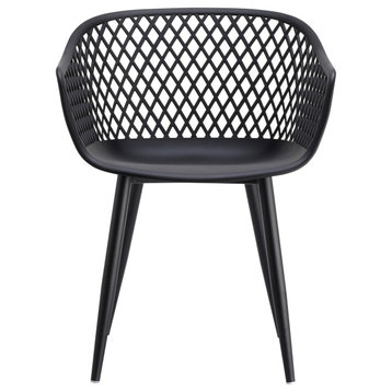 Piazza Outdoor Chair Black, Set of 2