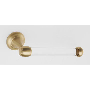 Alno A7366 Royale Modern 7-1/16"W Single Post Slide On Toilet - Satin Brass