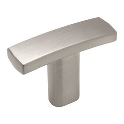 Cosmas - Cosmas 2363SN Satin Nickel Subtle Arch Cabinet T Knob [5-PACK] - Cabinet And Drawer Knobs