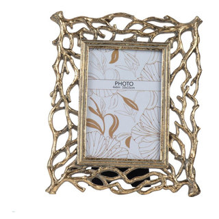 Hand Carved Wooden Photo Frame with Antiqued Finish (4x6) - Moradabad  Memories