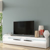 BURRATA TV Stand for TVs up to 88 inches, White