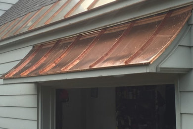 Standing seam copper roof