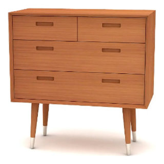 Beaumont Lane Natural Wood 3 Drawer Chest 