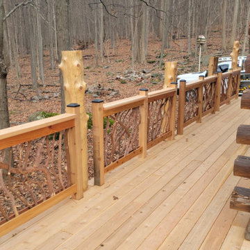 Maryland Rustic Cabin Deck