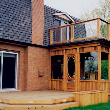 Cedar decks by Hickory Dickory Decks.