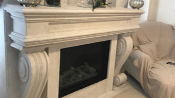 fireplace mantels stone cast