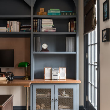 Custom Built-ins Transform this Old Town Home Office