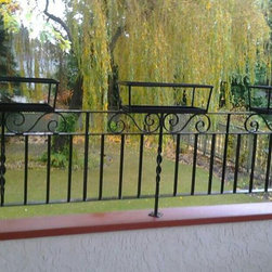 planter boxes and railings - Outdoor Pots And Planters