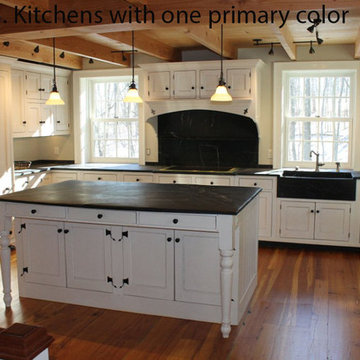 2. WHITE KITCHENS Pennsylvania Stone House White Kitchen