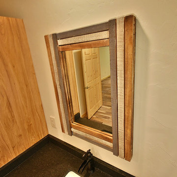 Rustic Wood Bathroom Mirror