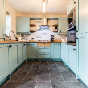 Dix blue shaker kitchen