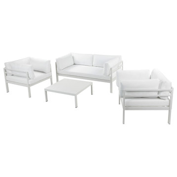 Cloud 4-Piece Sofa Set White