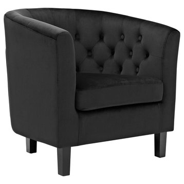 Modern Contemporary Urban Design Living Lounge Room Armchair, Black, Fabric