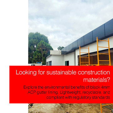 Aluminum Composite Panel (ACP / ACM) Gutter Lining and Soffit System in LA, CA