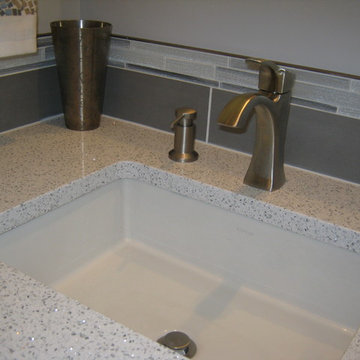 White and Gray Powder Room (B-75)