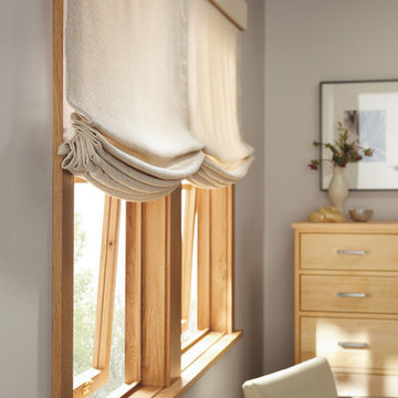 Relaxed Roman Shades by R&B