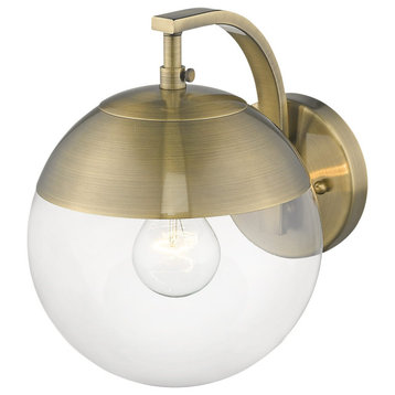 Golden Dixon 10" Wall Sconce in Aged Brass